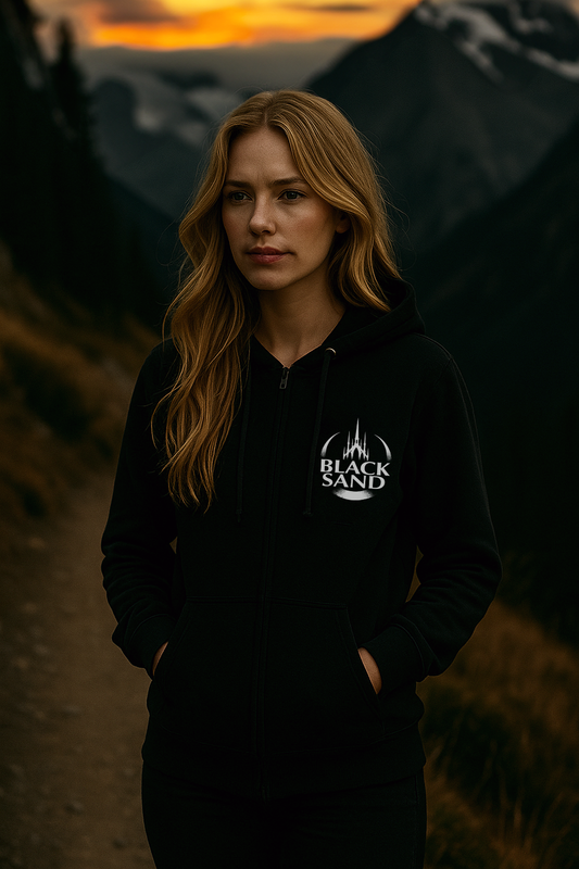 Sweat à capuche Unisexe Black Sand